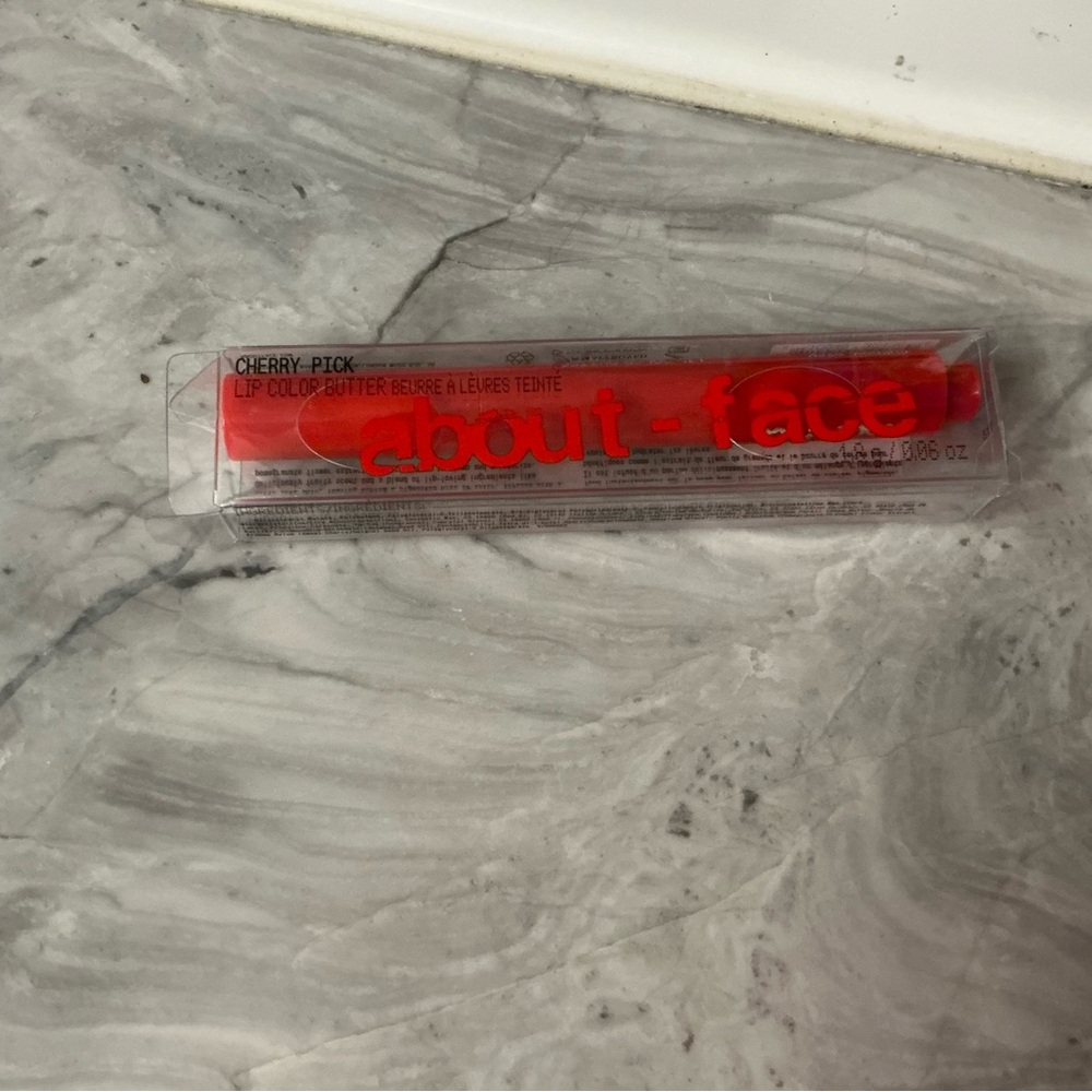 About-Face Cherry Pick, lip color butter